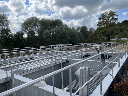 Čistilna naprava bo kmalu začela s poskusnim obratovanjem.